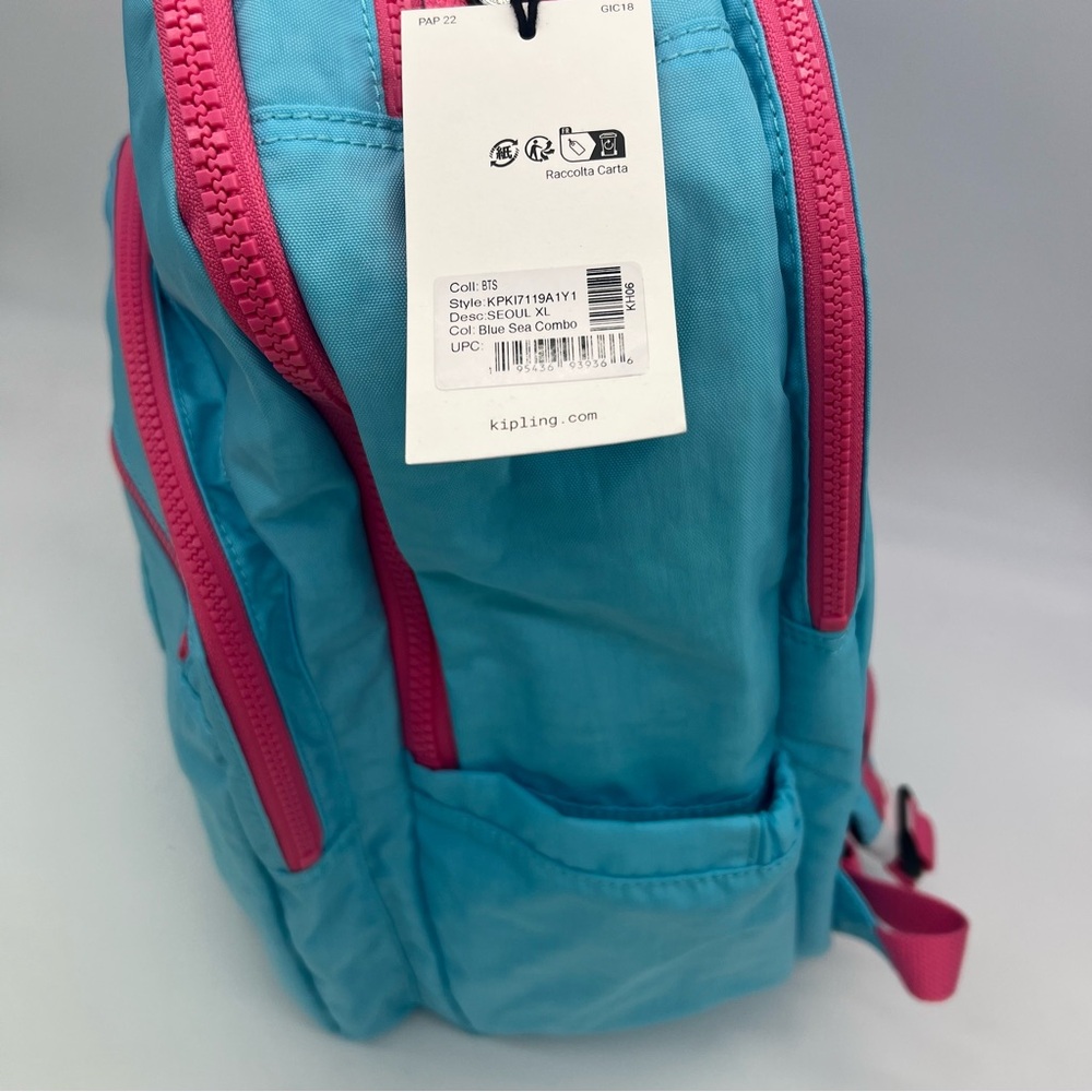 Seoul Extra Large 17" Laptop Backpack Blue Sea Combo - Picture 3 of 16